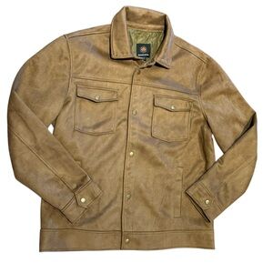 Mountain and Isles Men’s XL Faux Suede Men's Tan Jacket